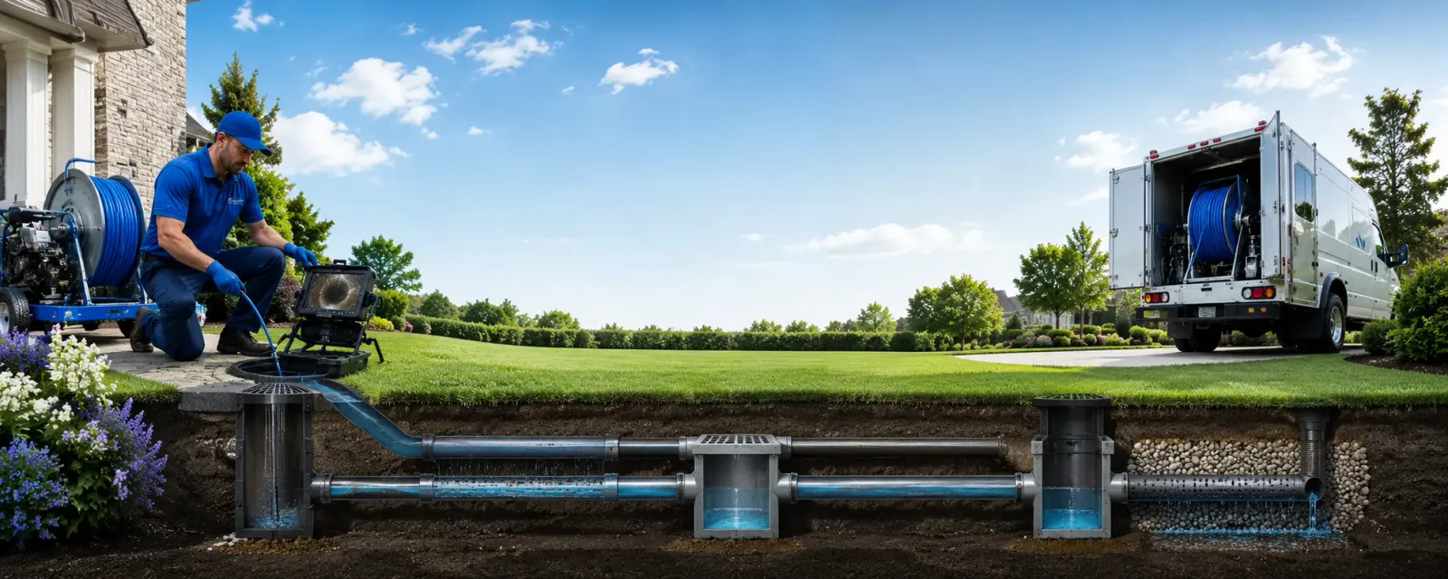 Outdoor drain cleaning information for Port Washington, WI